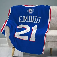 Bleacher Creatures Philadelphia 76ers Joel Embiid #21 Raschel Plush Blanket