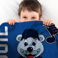 Uncanny Brands St. Louis Blues Louie The Bear Blanket