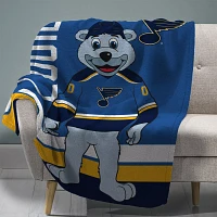 Uncanny Brands St. Louis Blues Louie The Bear Blanket