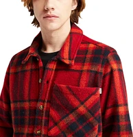 Timberland Men's Plaid Fleece Long Sleeve Shirt