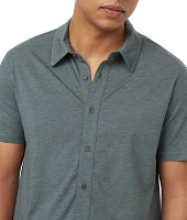 tentree Men's Treeblend Short-Sleeve Button Down Shirt