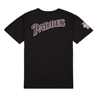 Mitchell & Ness Men's San Diego Padres Black OG 2.0 T-Shirt