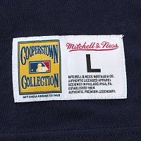 Mitchell & Ness Men's San Diego Padres Navy Jacquard Ringer T-Shirt