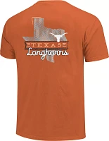 Image One Adult Texas Longhorns Burnt Orange Sketch Banner T-Shirt