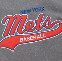 Mitchell & Ness Men's New York Mets Grey Sunwash Pullover Hoodie