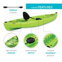 Lifetime Tioga 120 Angler Kayak with Paddle