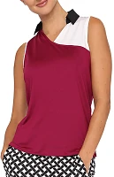 Belyn Key Women's Sleeveless Malibu Golf Polo