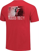 Image One Texas Tech Red Raiders Red Split Sign T-Shirt