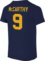 Retro Brand Youth Michigan Wolverines J.J. McCarthy #9 Blue T-Shirt