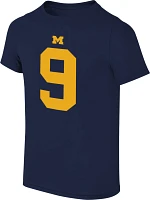 Retro Brand Youth Michigan Wolverines J.J. McCarthy #9 Blue T-Shirt