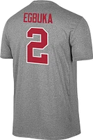 Retro Brand Men's Ohio State Buckeyes Emeka Egbuka #2 Grey T-Shirt