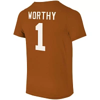 Retro Brand Men's Texas Longhorns Xavier Worthy #1 Burnt Orange T-Shirt