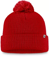 Top of the World Wisconsin Badgers Red Cuffed Pom Knit Beanie