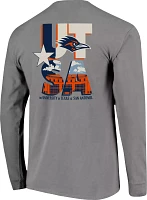 Image One Men's UT San Antonio Roadrunners Grey Campus Pride Long Sleeve Shirt