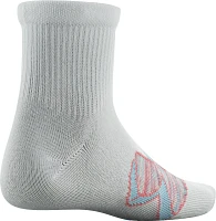 UA Girl's Essential 2.0 6-Pack Quarter Socks