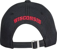 Under Armour Men's Wisconsin Badgers Black Adjustable Hat