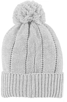 Under Armour Women's Notre Dame Fighting Irish Silver Heather Pom Knit Beanie