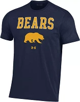 Under Armour Men's Cal Golden Bears Navy Performance Cotton T-Shirt