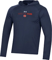 Under Armour Men's Auburn Tigers Blue Long Sleeve Hooded Bench T-Shirt