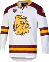 Under Armour Men's Minnesota-Duluth  Bulldogs White Replica Hockey Jersey