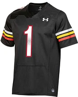 Under Armour Men's Maryland Terrapins #1 Black Twill Replica Football Jersey