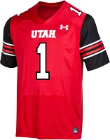 Under Armour Men's Utah Utes #1 Crimson Replica Football Jersey