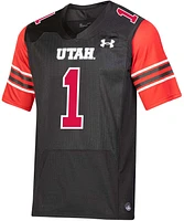 Under Armour Men's Utah Utes Black Replica Football Jersey