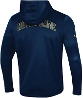 Under Armour Men's Notre Dame Fighting Irish Navy Armour Fleece Pullover Hoodie