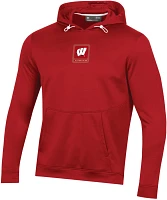 Under Armour Men's Wisconsin Badgers Red Fleece Pullover Hoodie