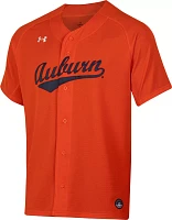 Under Armour Men's Auburn Tigers Orange Replica Baseball Jersey