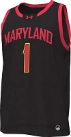 Under Armour Men's Maryland Terrapins #1 Black Replica Basketball Jersey