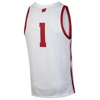 Under Armour Men's Wisconsin Badgers White #1 Replica Basketball Jersey