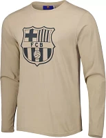 Sport Design Sweden FC Barcelona Shield 2-Hit Tan Long Sleeve Shirt