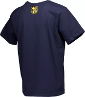 Sport Design Sweden Adult FC Barcelona 2023-2024 Wordmark Navy T-Shirt