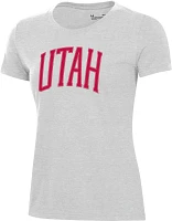 Under Armour Women's Utah Utes Silver Heather Pennant T-Shirt