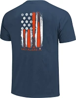 Image One Men's Virginia Cavaliers Blue Flag T-Shirt