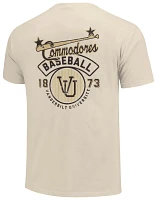 Image One Men's Vanderbilt Commodores Ivory Baseball Logo T-Shirt