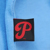 Mitchell & Ness Women's Philadelphia Phillies Blue Cropped Boxy Tee