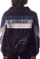 The Wild Collective Women's Philadelphia Eagles Colorblock Black Track Jacket