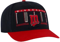 '47 Men's Minnesota Twins Navy Double Header Cooperstown Hitch Adjustable Hat