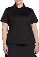 Walter Hagen Women's Clubhouse Pique Short Sleeve Golf Polo