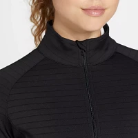 Walter Hagen Women's Performance 11 UV Protection Textured Stripe Full-zip Golf Jacket