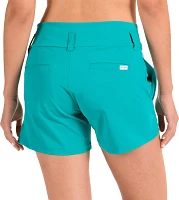 SwishDish Women's Charlotte Teal Golf Shorts