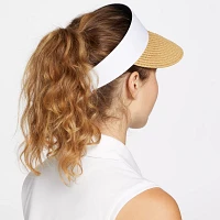 Walter Hagen Women's Adjustable Straw Golf Visor