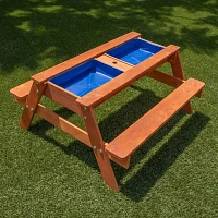 Sportspower Kids' Wooden Picnic Table with Play Features