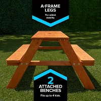 Sportspower Kids' Wooden Picnic Table with Play Features