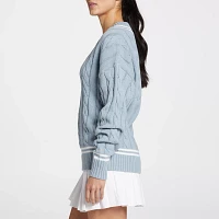 Prince Women's Classic Cable Knit Tennis Sweater