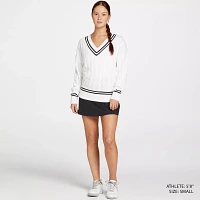 Prince Women's Classic Cable Knit Tennis Sweater