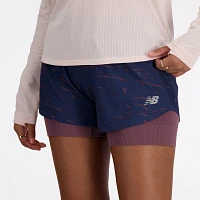 New Balance Women's RC Printed 2-in-1 3" Shorts