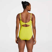 CALIA Women's Keyhole One Piece Swimsuit